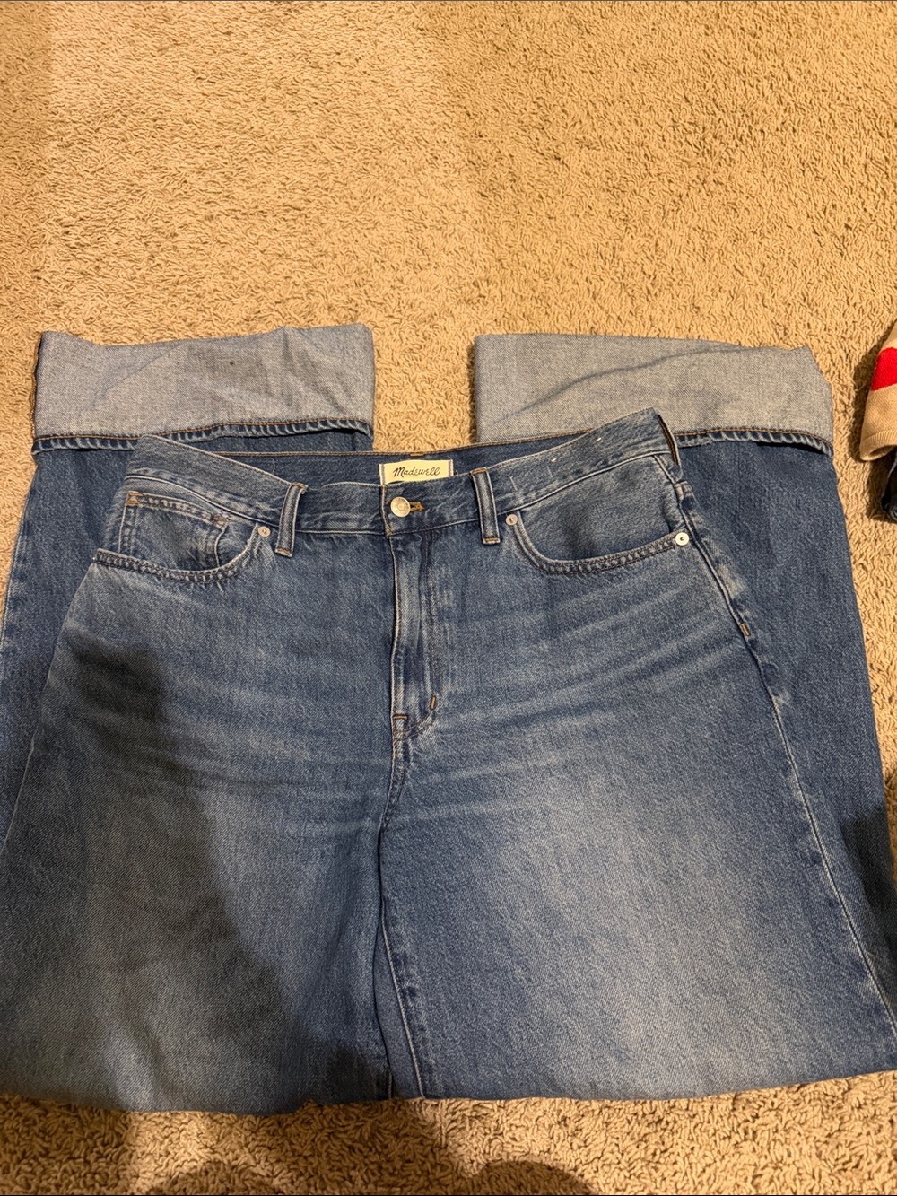 Madewell Straight-Leg Jeans in Medium Blue Denim